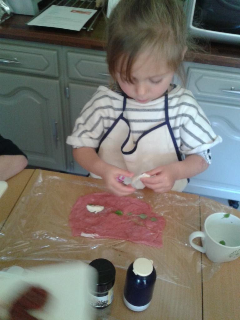 Confection de la ballotine de veau