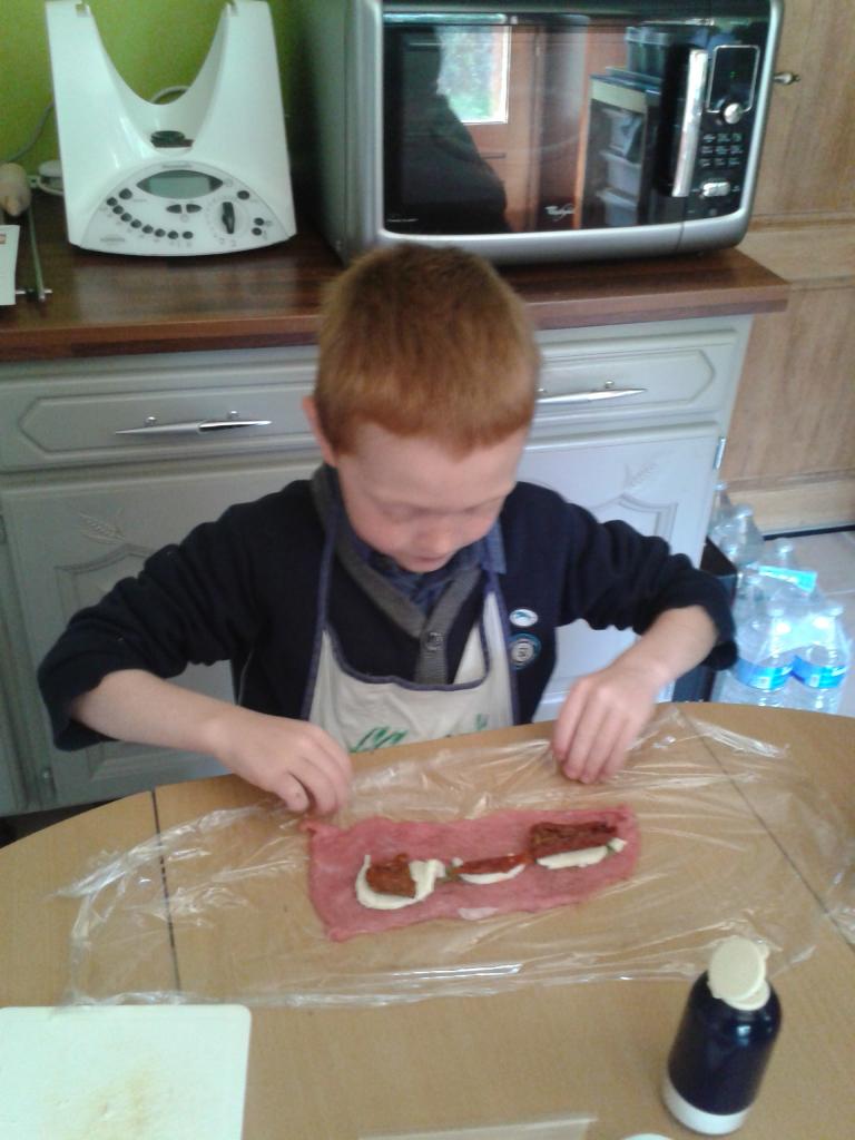 Confection de la ballotine de veau