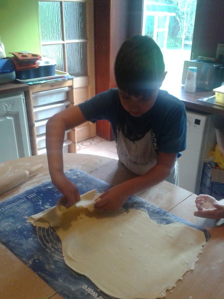 Pliage de la pâte feuilletée