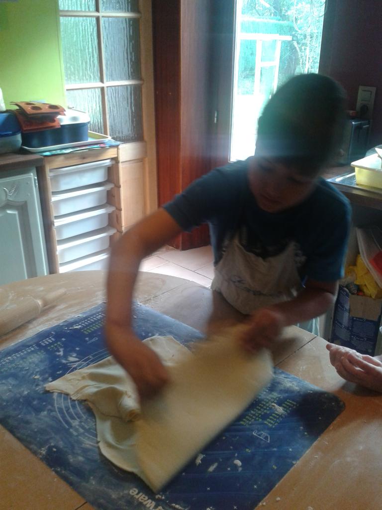 Pliage de la pâte feuilletée