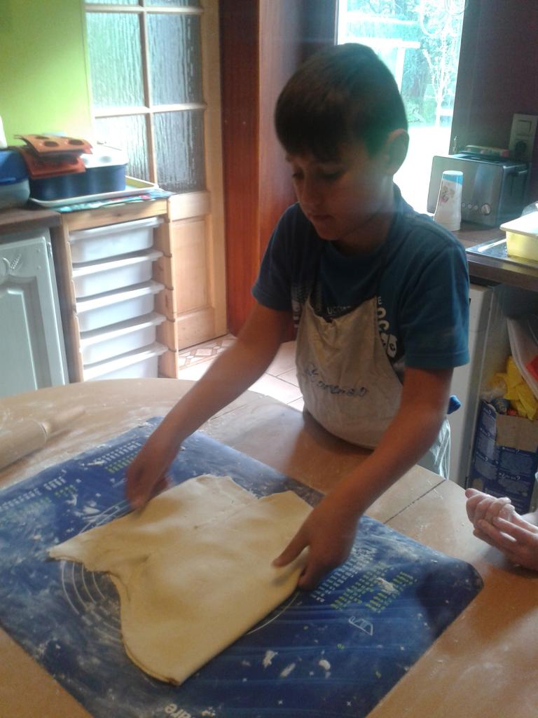 Pliage de la pâte feuilletée