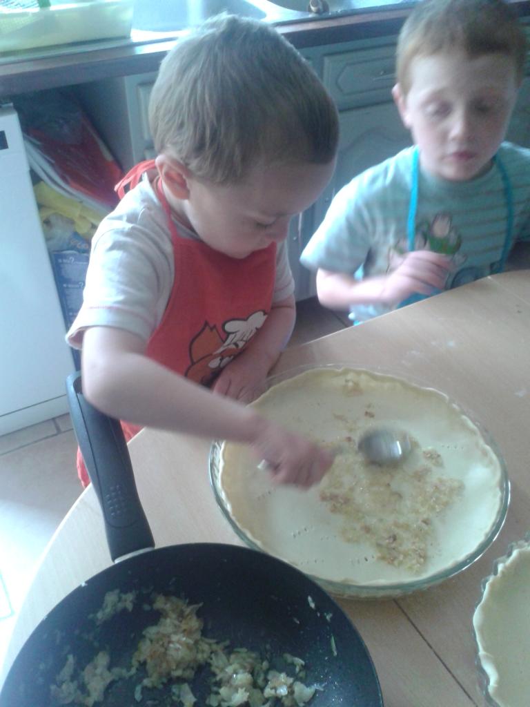 Remplissage de la tarte