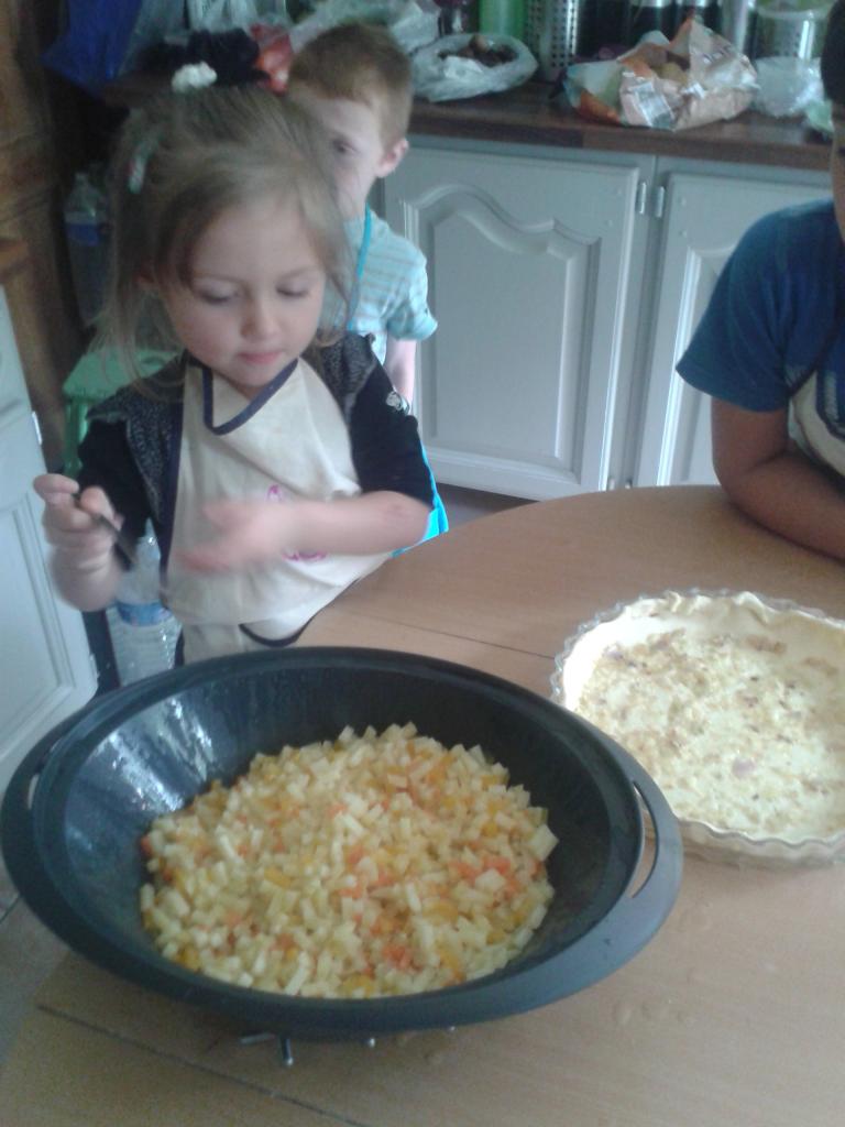 Remplissage de la tarte
