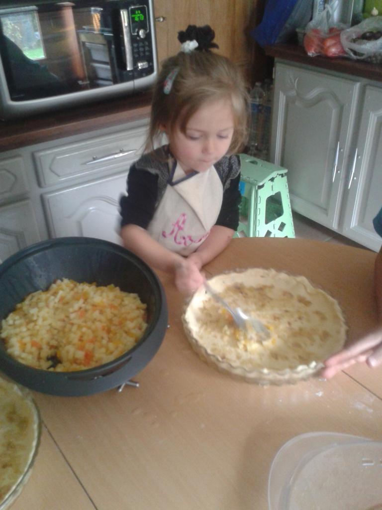 Remplissage de la tarte