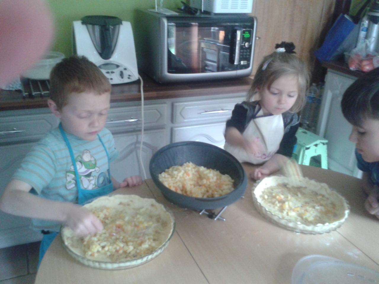 Remplissage de la tarte