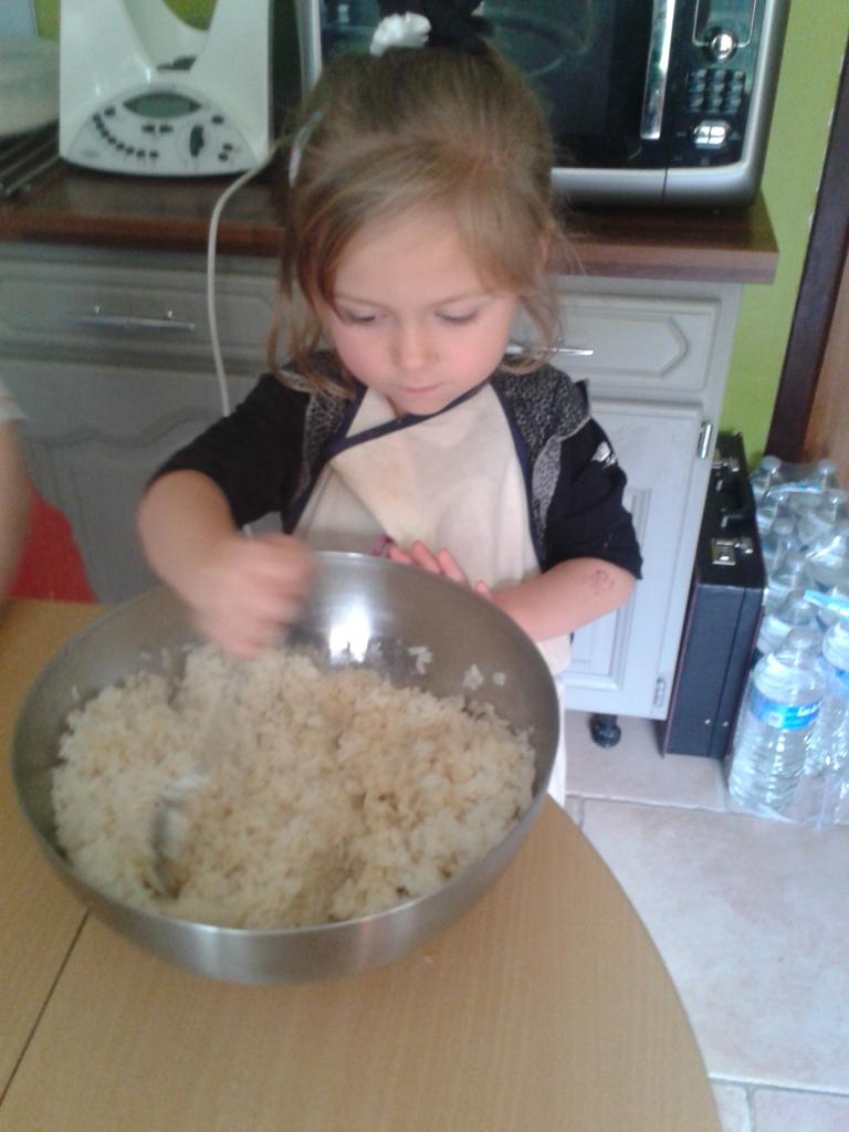 Mélanger le risotto