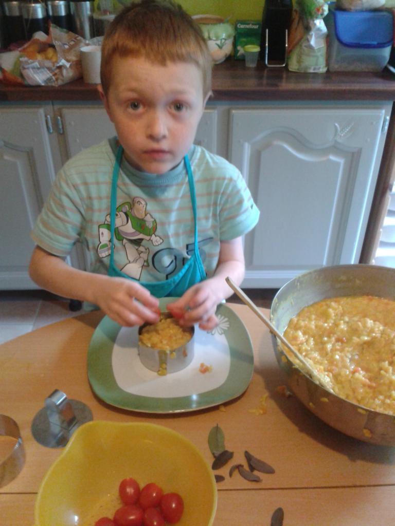 Dressage du risotto au potiron